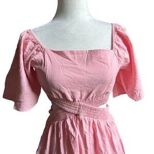 SENLLEN Made With Love Cotton Pink Ruffled Skirt Set US M